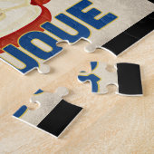 デュブケアイオワアップル – ヴィンテージ旅行 ジグソーパズル (側面)