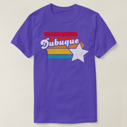 デュブケアイオワヴィンテージ動揺して土産2 Tシャツ (デザイン正面)