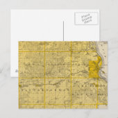 デュブケ郡の地図 ポストカード (正面/裏面)