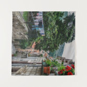 デュブロヴニクのナローストーン通り タペストリー (正面(横))