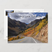 デュランゴとシルバートンの間のサンファンスカイウェイ ポストカード (正面/裏面)