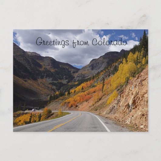 デュランゴとシルバートンの間のサンファンスカイウェイ ポストカード (正面)