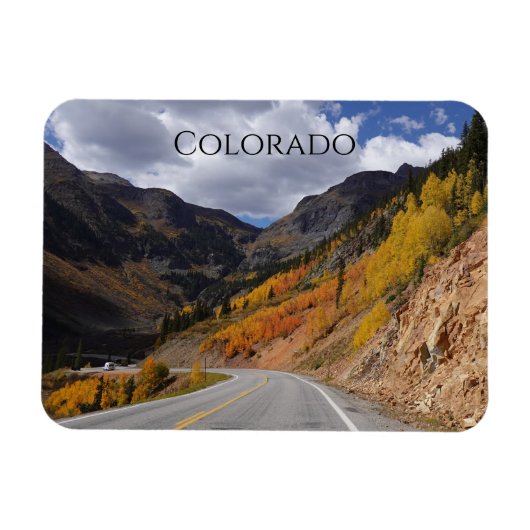 デュランゴとシルバートンの間のサンファンスカイウェイ マグネット (横)