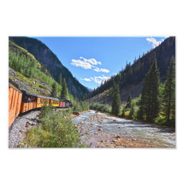 デュランゴに戻る狭軌列車 フォトプリント           