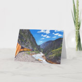 デュランゴ&シルバートン鉄道機関車オンブリッジ カード (裏面)