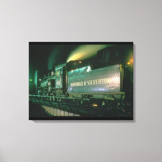 デュランゴ&シルバートンNo_蒸気機関車 キャンバスプリント (正面)