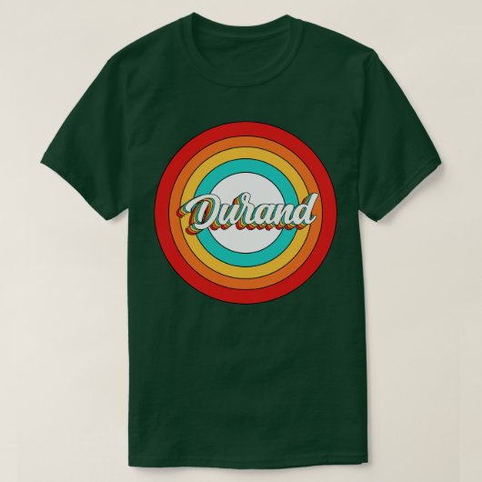 デュランド名シャツヴィンテージデュランド円 Tシャツ (デザイン正面)