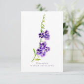 デュラ結婚ンタ紫色の花に対する返答 エンクロージャーカード (スタンド正面)