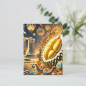 デュリアンエストラバンザマリーナベイサンズ – シンガポール ポストカード (スタンド正面)