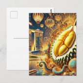 デュリアンエストラバンザマリーナベイサンズ – シンガポール ポストカード (正面/裏面)