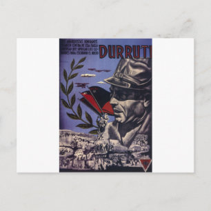 デュルティスペインの内戦オリジナルポスター1936 FAI ポストカード