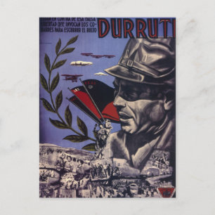 デュルティスペインの内戦オリジナルポスター1936 FAI ポストカード
