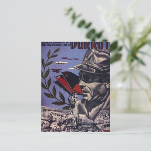 デュルティ。真のアナキストare_Oプロパガンダポスター ポストカード (スタンド正面)