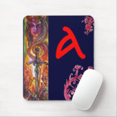 デュレンダル、ロマンチックな剣と天使のモノグラム マウスパッド (マウス)