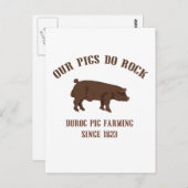 デュロックの豚は岩ができる – 1923年から ポストカード (正面/裏面)