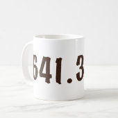 デューイの十進法のコーヒー・マグ マグカップ (正面左)