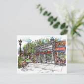 デューイズコーヒーハウスシェーカースクエアハガキ ポストカード (スタンド正面)