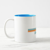 デューイビーチデラウェアサンパームツリーズ ツートーンマグカップ (左)