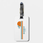 デューイビーチデラウェアサンパームツリーズ ラゲッジタグ (裏面縦)