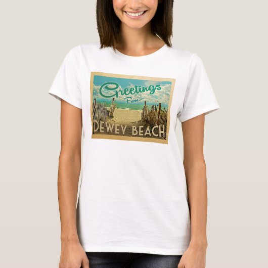 デューイビーチヴィンテージトラベル Tシャツ (正面)