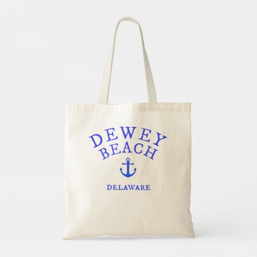 デューイビーチ、デラウェア海の町Tee航海の、彼ら トートバッグ (裏面)