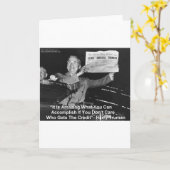 デューイビートトおもしろいラマンギフトTeeボタンなど カード (黄色い花)