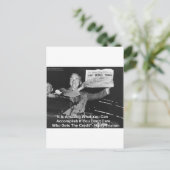 デューイビートトおもしろいラマンギフトTeeボタンなど ポストカード (スタンド正面)