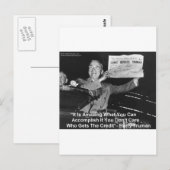 デューイビートトおもしろいラマンギフトTeeボタンなど ポストカード (正面/裏面)