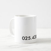 デューイ、025.431 コーヒーマグカップ (正面左)