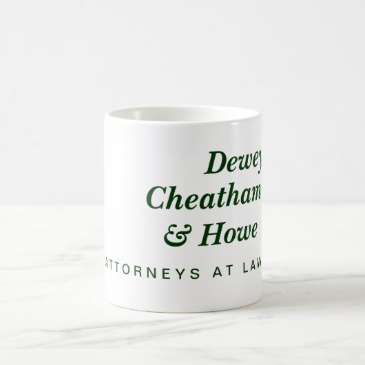 デューイ、Cheatham及びHowe コーヒーマグカップ (中央)