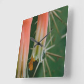 デューオンアロエ開花 スクエア壁時計 (傾斜)