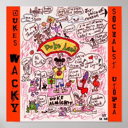 デュークによるユートピア ポスター (正面)