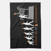 デュークオブウェリントンのグラスゴーの交通円錐帽子 キッチンタオル (縦)