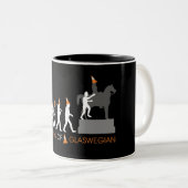 デュークオブウェリントンのグラスゴーの交通円錐帽子 ツートーンマグカップ (正面右)