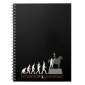 デュークオブウェリントンのグラスゴーの交通円錐帽子 ノートブック (正面)