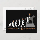 デュークオブウェリントンのグラスゴーの交通円錐帽子 ポストカード (正面/裏面)