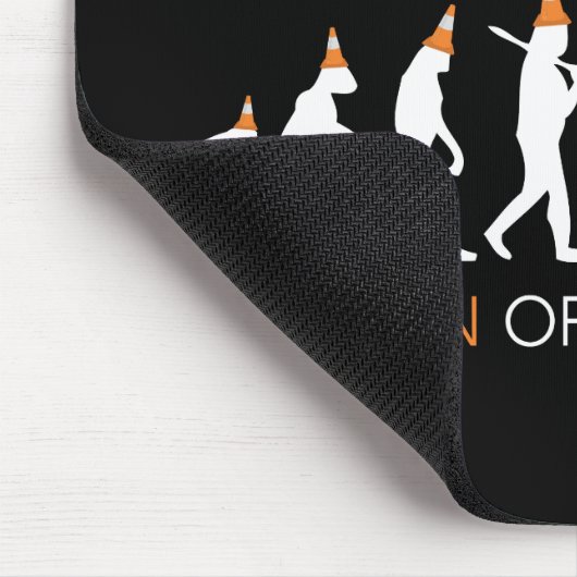 デュークオブウェリントンのグラスゴーの交通円錐帽子 マウスパッド (コーナー)