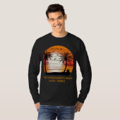 デュークカハナモクビーチオアフハワイヴィンテージサンセットR Tシャツ (正面フル)