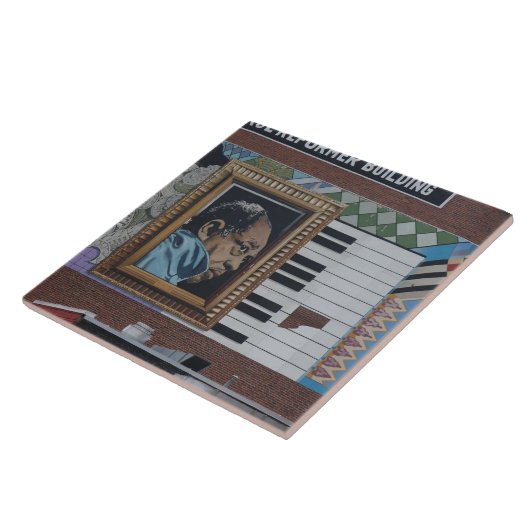 デューク・エリントンの壁の壁画、画像的なDCの陸標 タイル (側面)