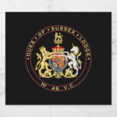 デューク・オブ・サセックスNo. 48 リキュールボトルラベル (シングルラベル)