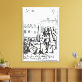 デューク・オブ・デュークの前にひざまずくタウントンのメイド キャンバスプリント (インサイチュ (リビング))