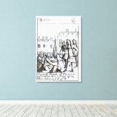 デューク・オブ・デュークの前にひざまずくタウントンのメイド キャンバスプリント (インサイチュ (ウッドフロア))