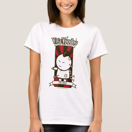 「デューク」レディースはTシャツを着た Tシャツ (正面)