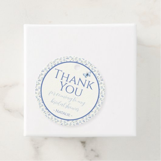 デュースティーブルー ワイルドフラワー ブライダルシャワー サンクス フェイバータグ (インサイチュ)