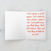 デュース!別れのグリーティングカード カード (内部)