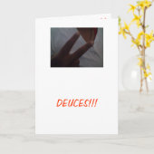 デュース!別れのグリーティングカード カード (黄色い花)