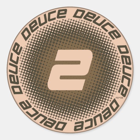 デュース#1 ラウンドシール (正面)