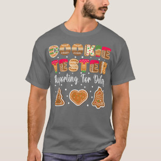 デューティクリスマスのクッキー試験報告ベーキング Tシャツ
