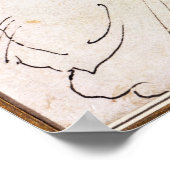 デューラーの妻の私のアグネスは、女の子として描かれた1494 ポスター (角)