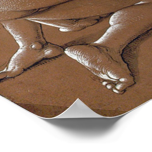 デューラー – 3人の魔女と新年の挨拶 ポスター (角)